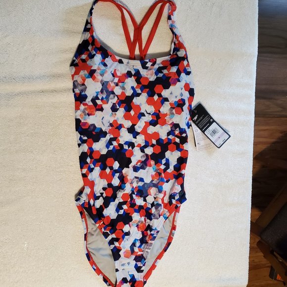 Speedo Swim Speedo Womens Swimsuit One Piece Thin Strap High Cut